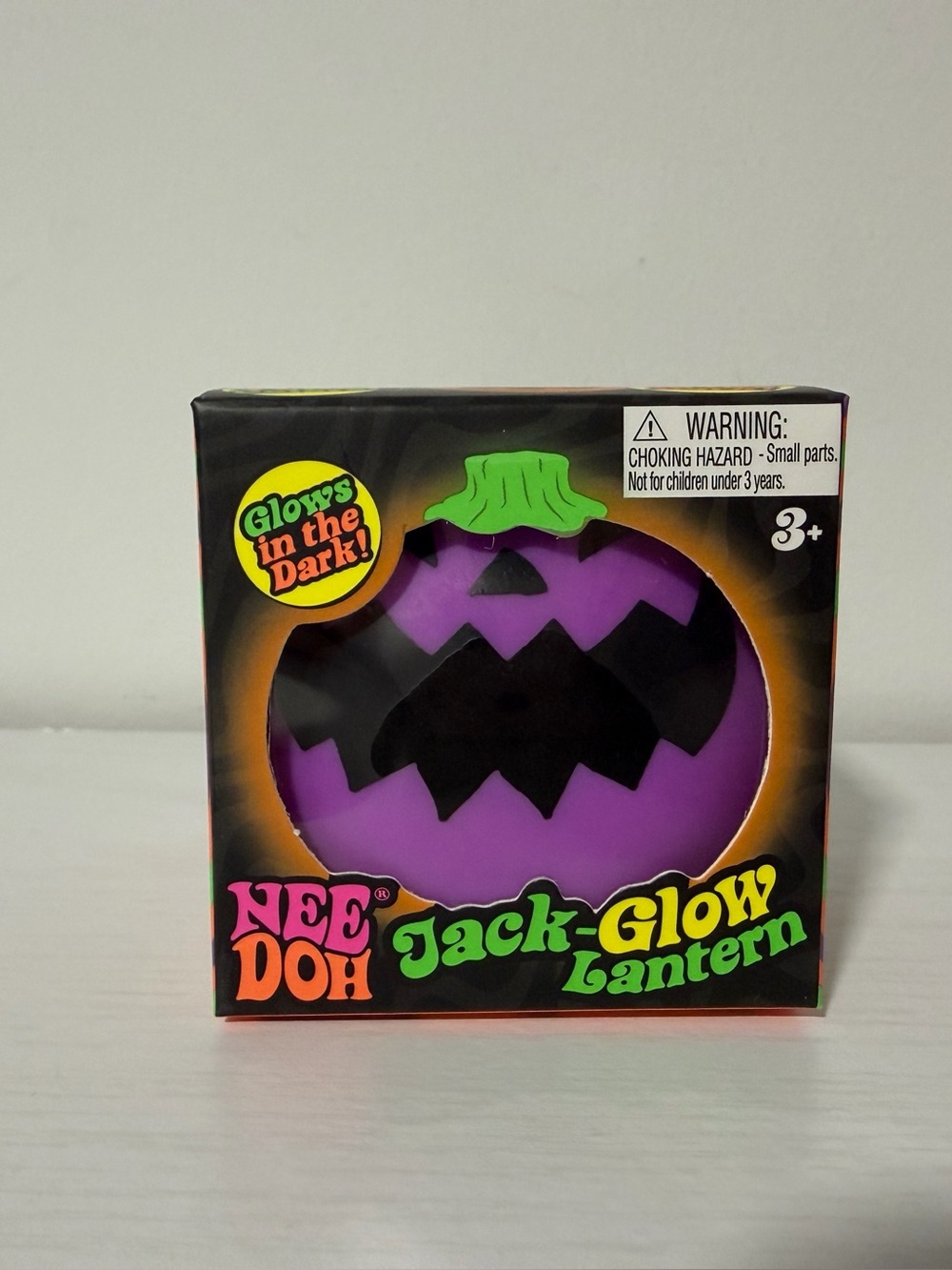NeeDoh Jack-Glow Lantern Purple Halloween Squishy Squeezy